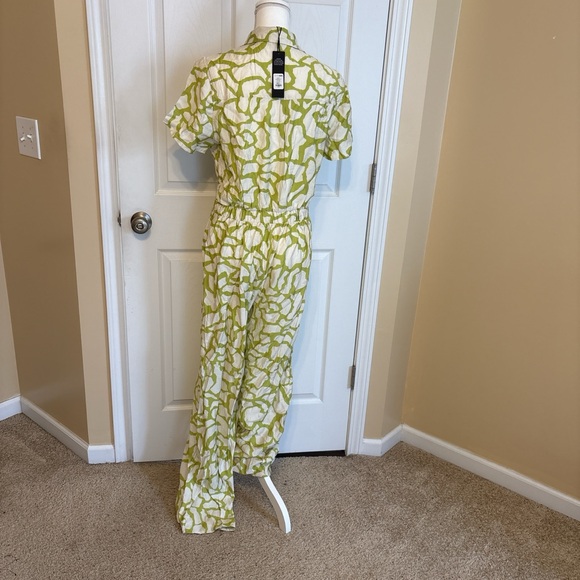 Fashion Nova Lime and White Abstract Jumpsuit - Picture 4 of 5